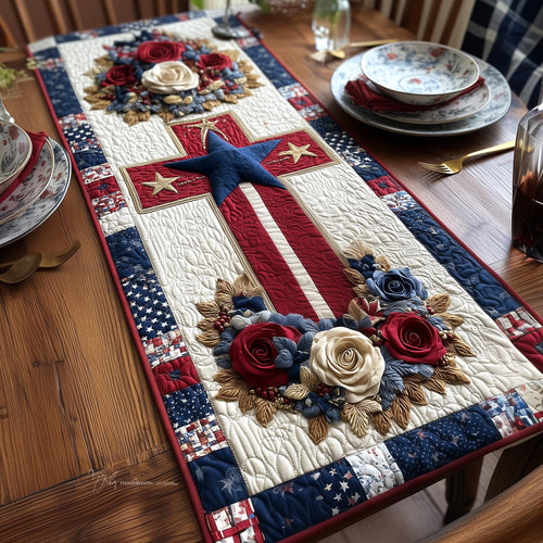 Heritage Patch Quilted Table Runner GFTOMA10250