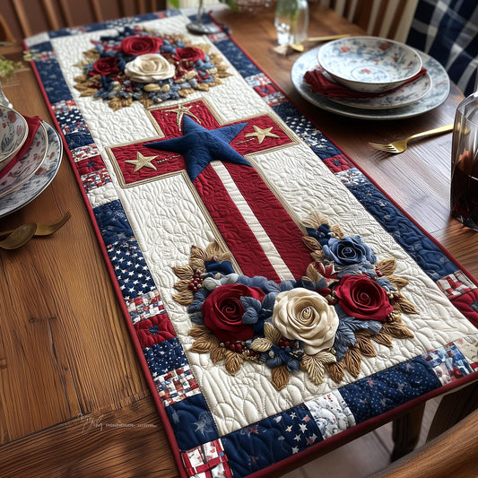 Heritage Patch Quilted Table Runner GFTOMA10250