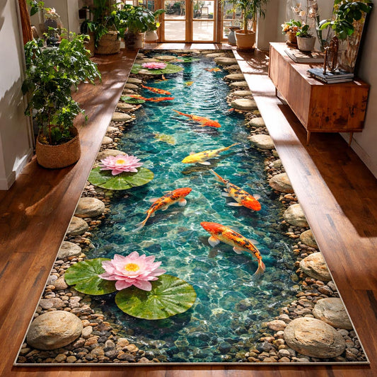 Koi Pond Runner Rug GFTOMA10292