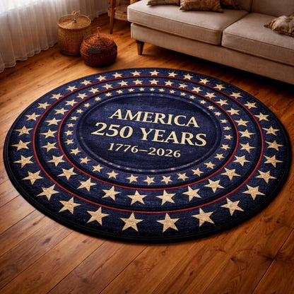 Patriot Spirit Quilted Round Mat GFTOMA10308