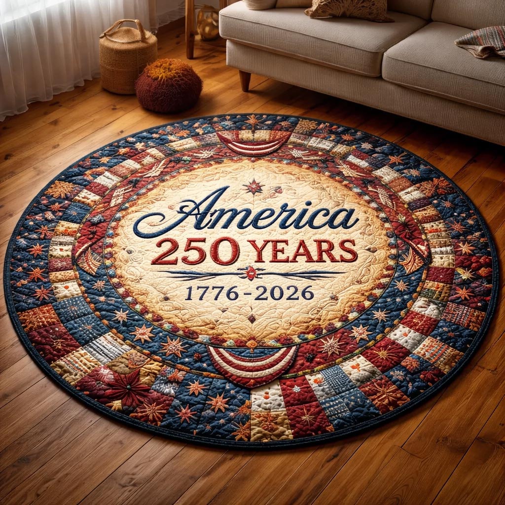 Freedom Spirit Quilted Round Mat GFTOMA10309