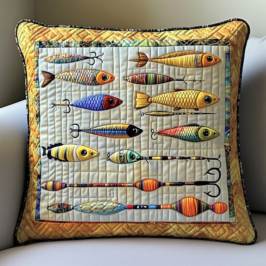 Fishing Delights Quilted Pillow Case GFTOMA1033