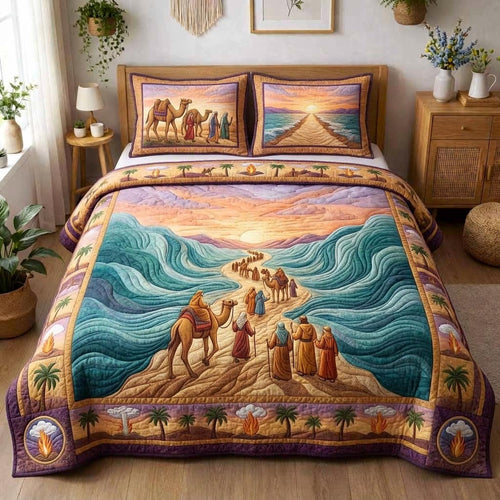 Passover Light 3-Piece Quilted Bedding Set GFTOMA10358