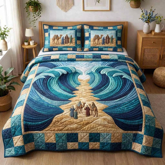 Pesach Heritage 3-Piece Quilted Bedding Set GFTOMA10359