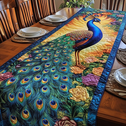 Peacock Quilted Table Runner GFTOMA1035
