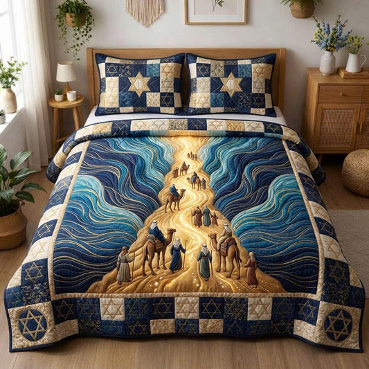 Passover Table 3-Piece Quilted Bedding Set GFTOMA10362