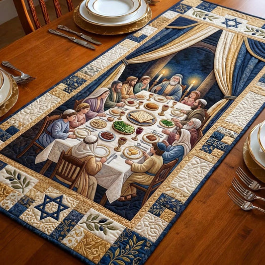 Pesach Blessing Quilted Table Runner GFTOMA10364