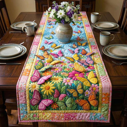 Butterfly Bloom Quilted Table Runner GFTOMA10394