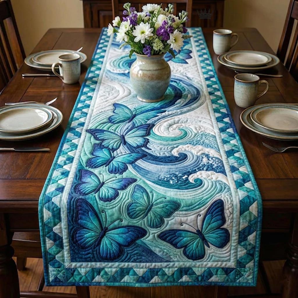 Butterfly Dream Quilted Table Runner GFTOMA10397