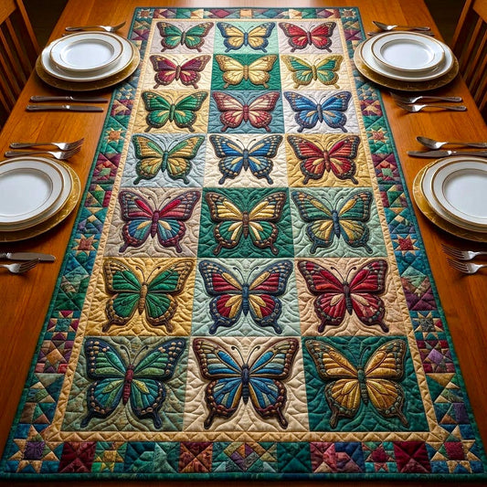 Soft Butterfly Quilted Table Runner GFTOMA10398