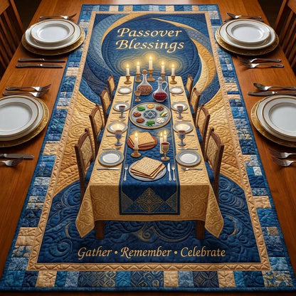 Sacred Pesach Quilted Table Runner GFTOMA10404