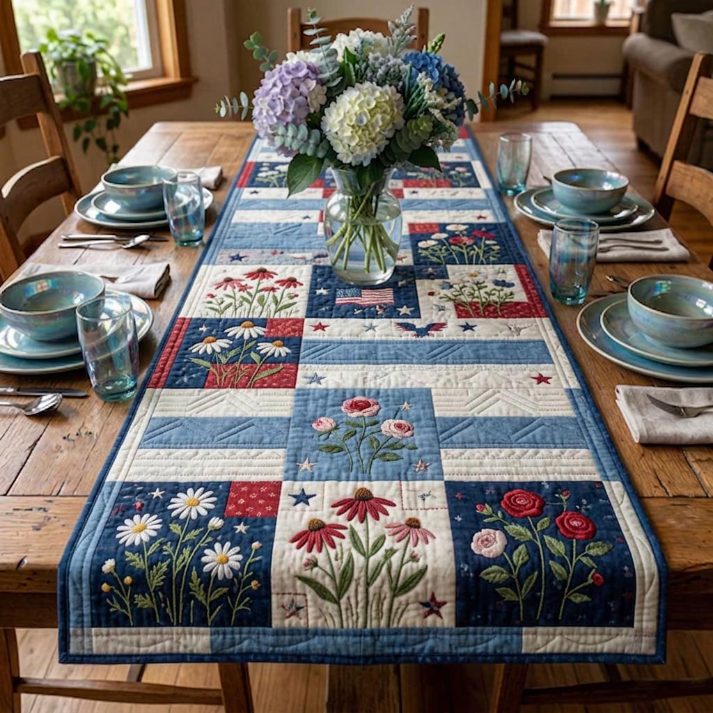 Rustic Bear Quilted Table Runner GFTOMA10473