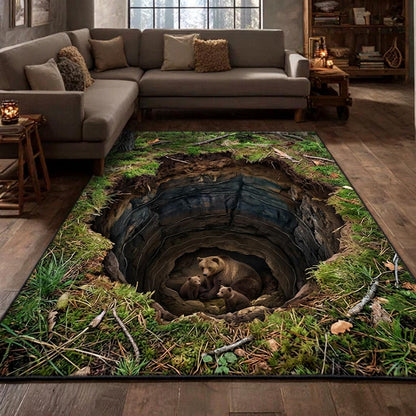 Rustic Bear Area Rug GFTOMA10485