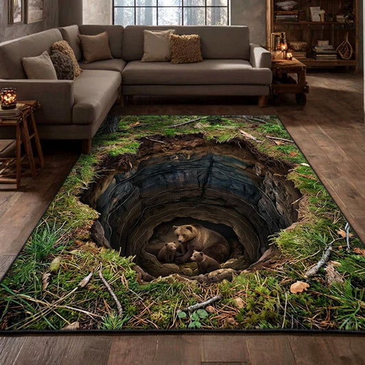 Rustic Bear Area Rug GFTOMA10485