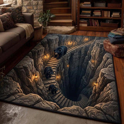 Lodge Bear Area Rug GFTOMA10486