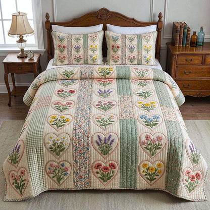 Patchwork Garden 3-Piece Quilted Bedding Set GFTOMA10567