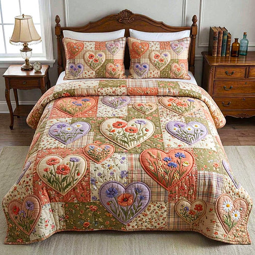 Patchwork Garden 3-Piece Quilted Bedding Set GFTOMA10568