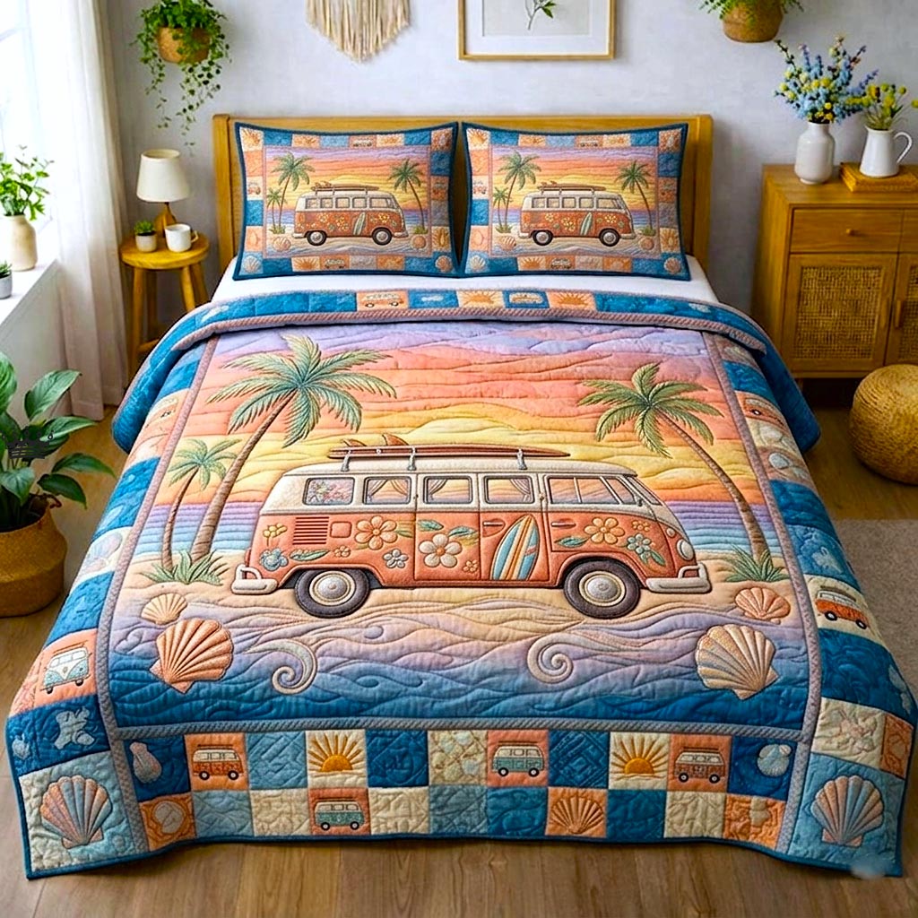 Beachside 3-Piece Quilted Bedding Set GFTOMA10600