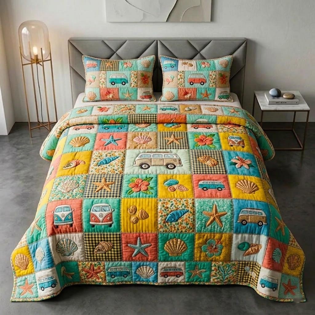 Beachside 3-Piece Quilted Bedding Set GFTOMA10602