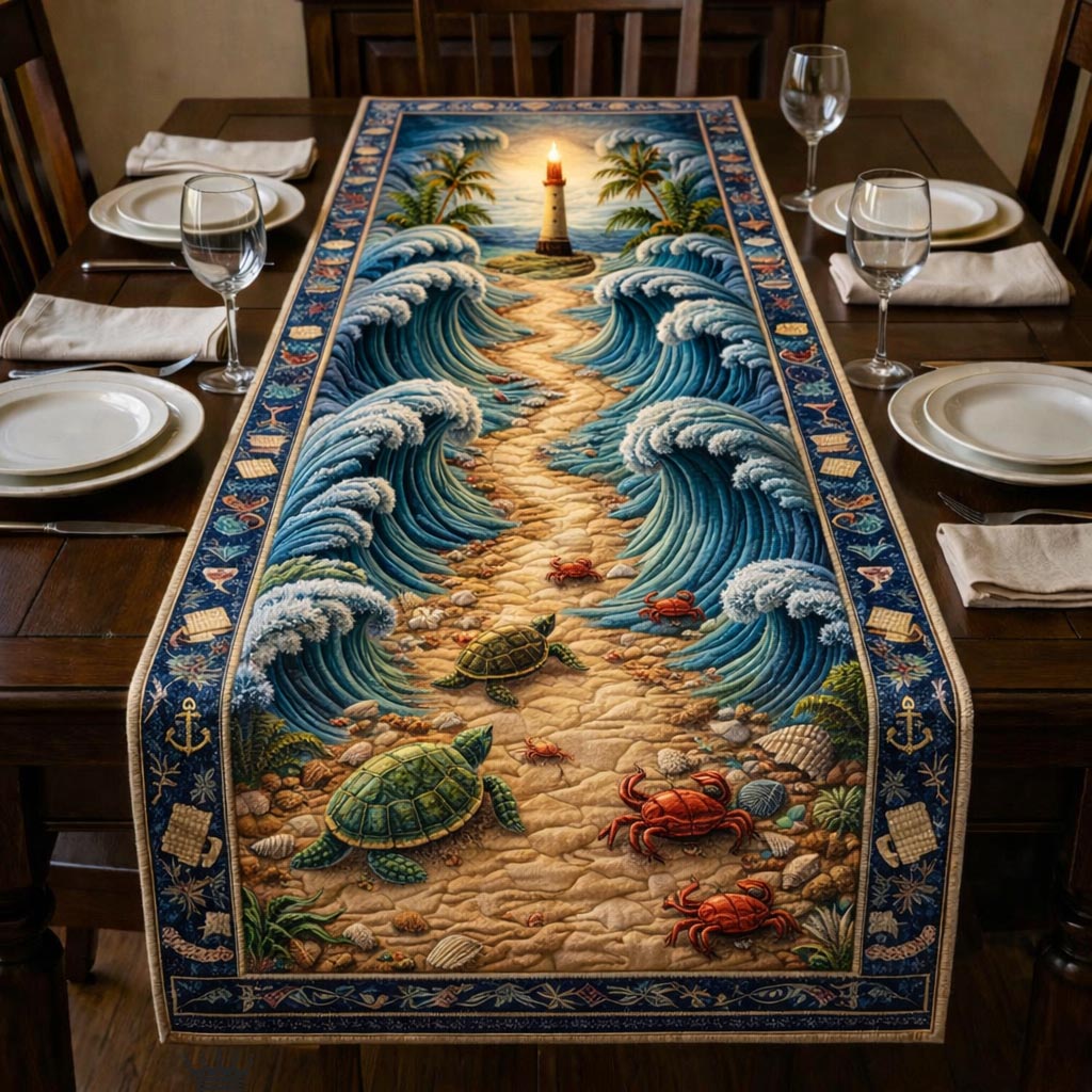 Beachside Quilted Table Runner GFTOMA10607