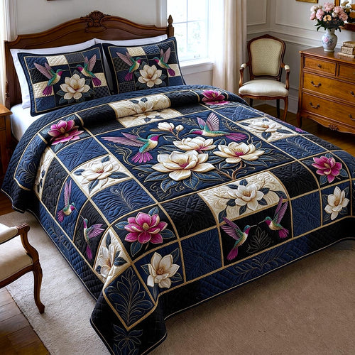 Magnolia Patchwork 3-Piece Quilted Bedding Set GFTOMA10663