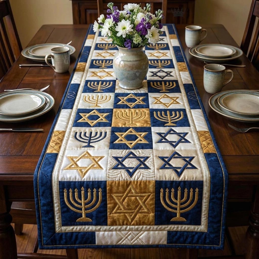 Jewish Heritage Quilted Table Runner GFTOMA10674