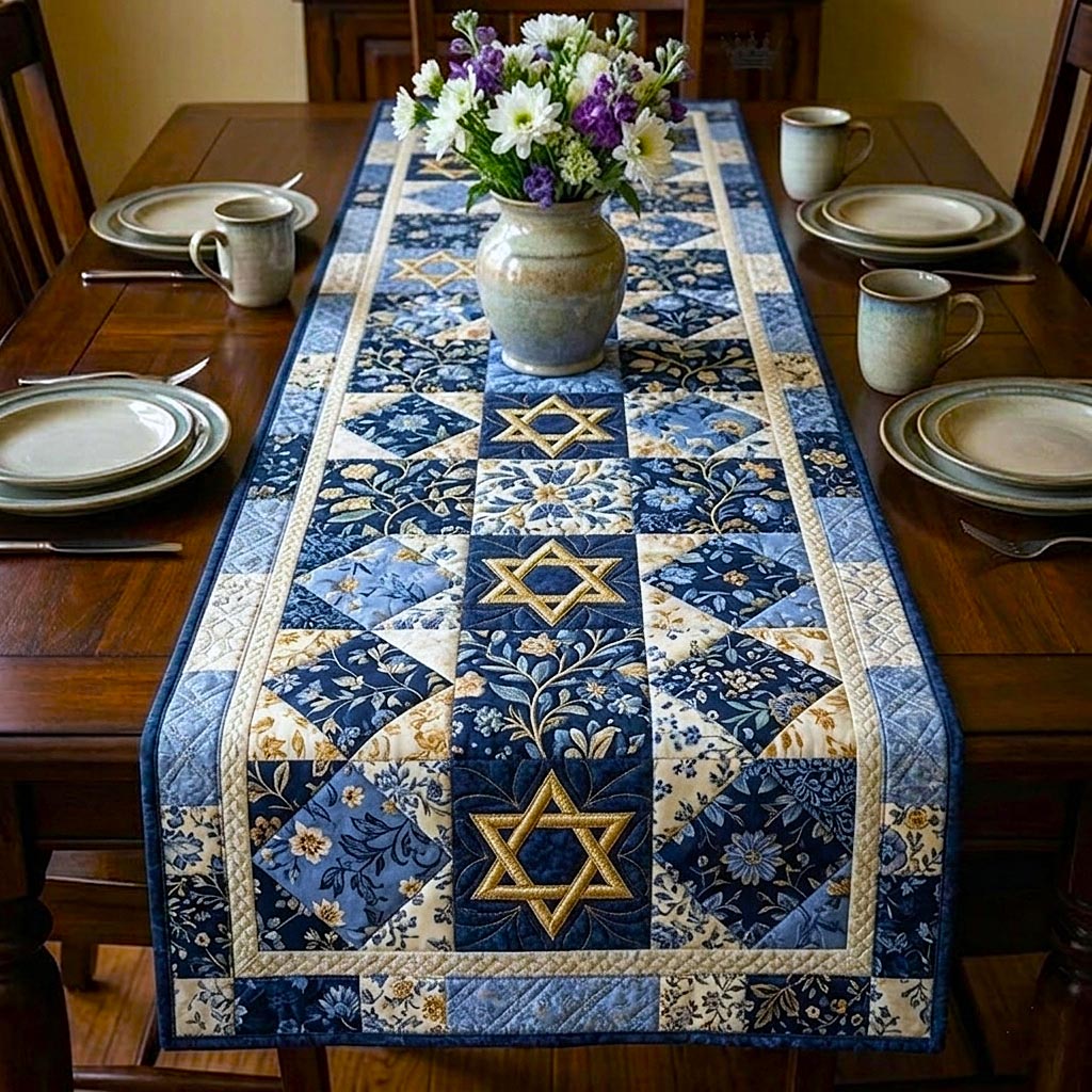 Jewish Heritage Quilted Table Runner GFTOMA10697