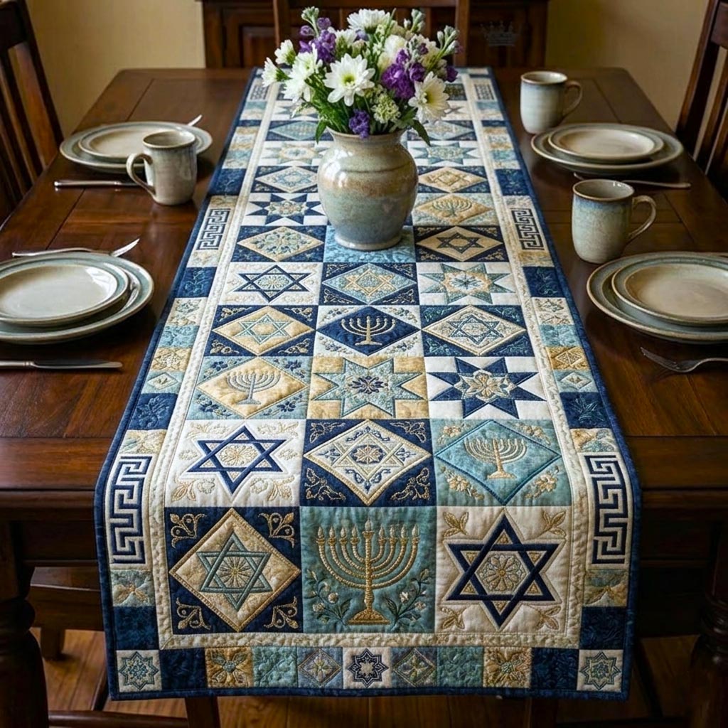 Jewish Heritage Quilted Table Runner GFTOMA10698