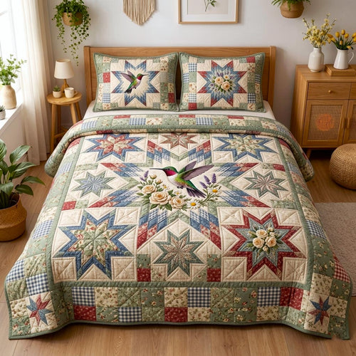 Floral Garden 3-Piece Quilted Bedding Set GFTOMA10706