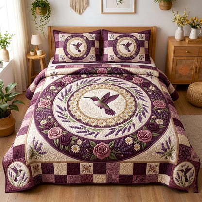 Floral Garden 3-Piece Quilted Bedding Set GFTOMA10707
