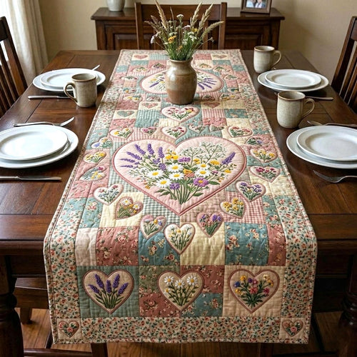 Garden Patchwork Quilted Table Runner GFTOMA10791C1