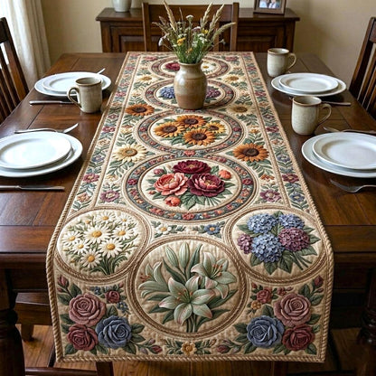 Garden Floral Quilted Table Runner GFTOMA10794