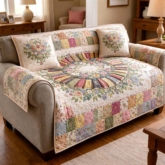 Wildflower Books Quilted Sofa Cover GFTOMA10797C2
