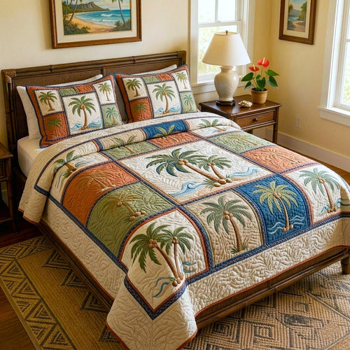 Island Getaway 3-Piece Quilted Bedding Set GFTOMA10828