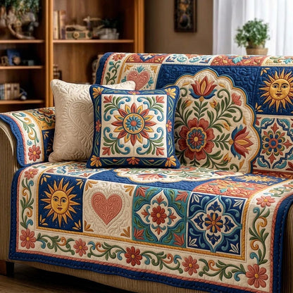 Fiesta Cultura Quilted Sofa Cover GFTOMA10896