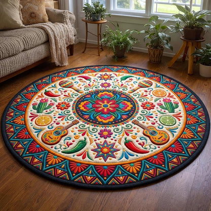 Cinco Party Quilted Round Mat GFTOMA10901