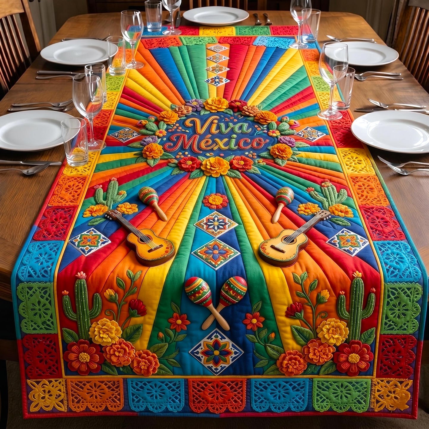 Viva Fiesta Quilted Table Runner GFTOMA10923