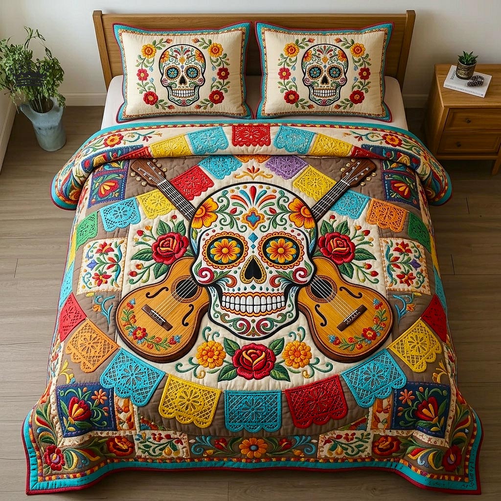 Cinco Party 3-Piece Quilted Bedding Set GFTOMA10926