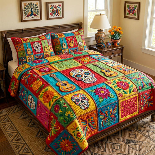 Fiesta Nights 3-Piece Quilted Bedding Set GFTOMA10927