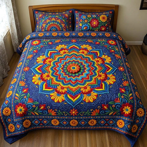 Fiesta Cultura 3-Piece Quilted Bedding Set GFTOMA10928