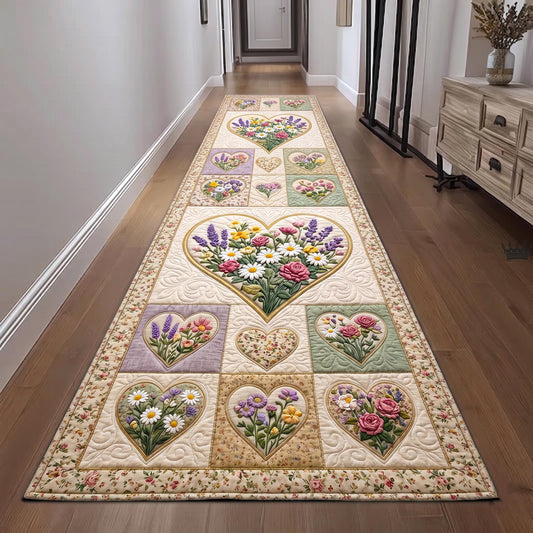 Floral Patchwork Runner Rug GFTOMA10944C1