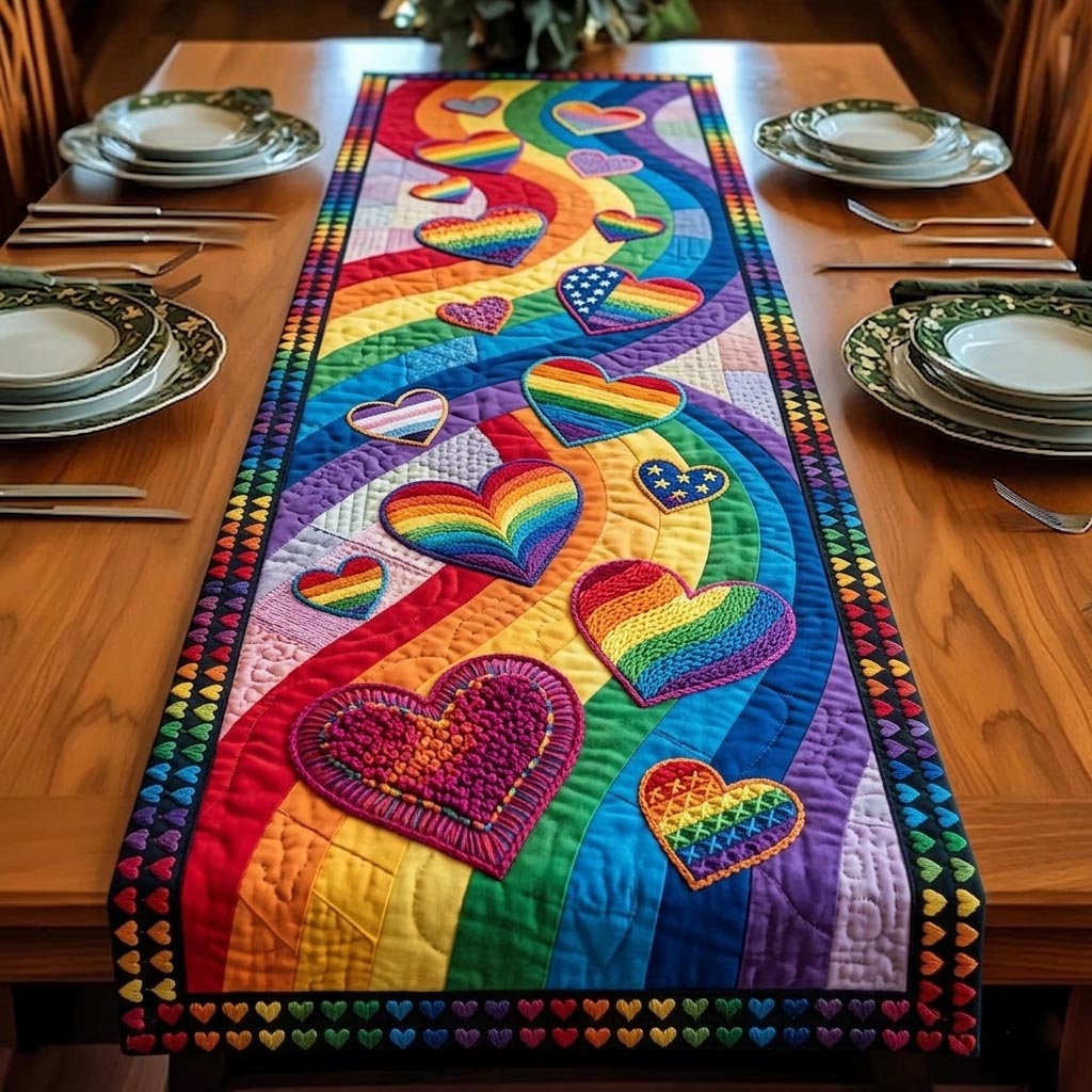 Love is Pride Quilted Table Runner GFTOMA11077