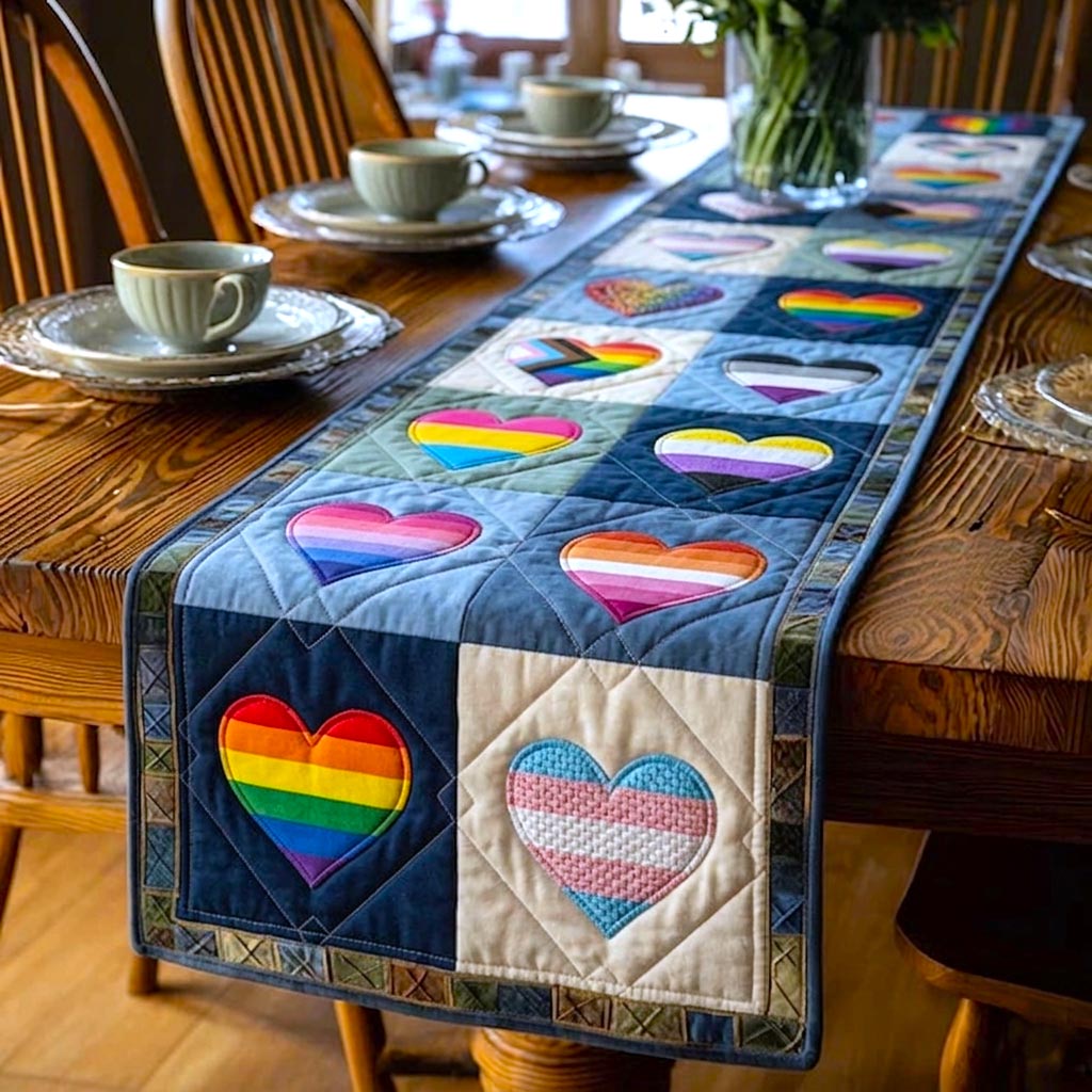 Pride Love Forever Quilted Table Runner GFTOMA11080