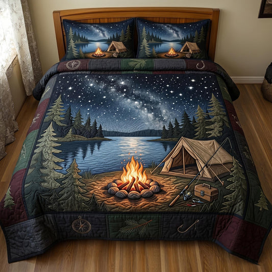 Lake Angler 3-Piece Quilted Bedding Set GFTOMA11097