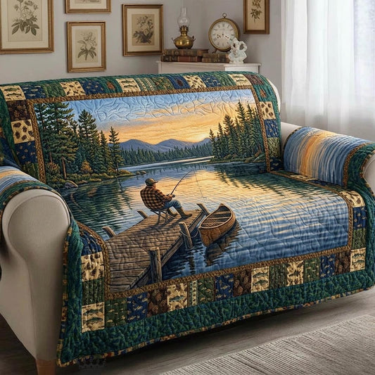 Lake Angler Quilted Sofa Cover GFTOMA11100