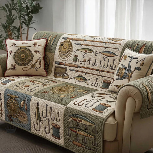 Lake Angler Quilted Sofa Cover GFTOMA11101