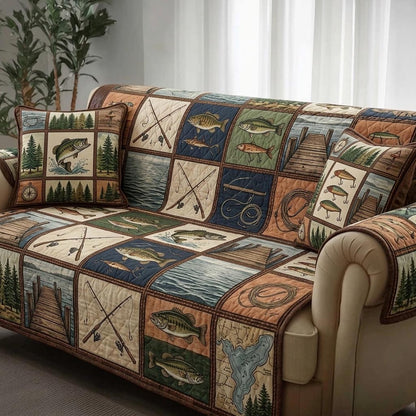 Lake Angler Quilted Sofa Cover GFTOMA11103