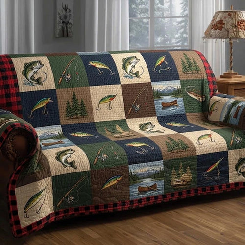 Lake Angler Quilted Sofa Cover GFTOMA11105