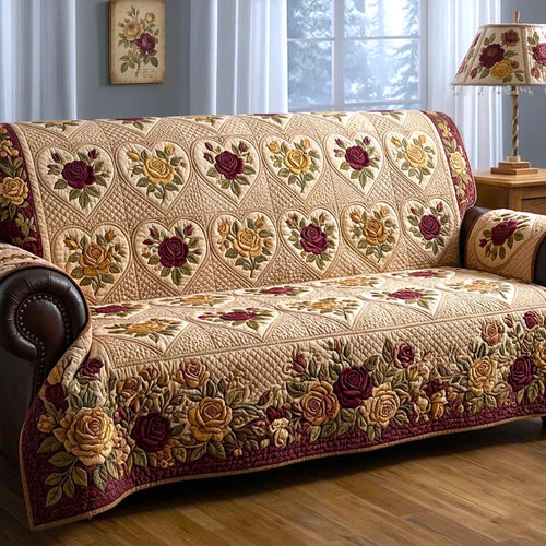 Garden Patchwork Quilted Sofa Cover GFTOMA11110