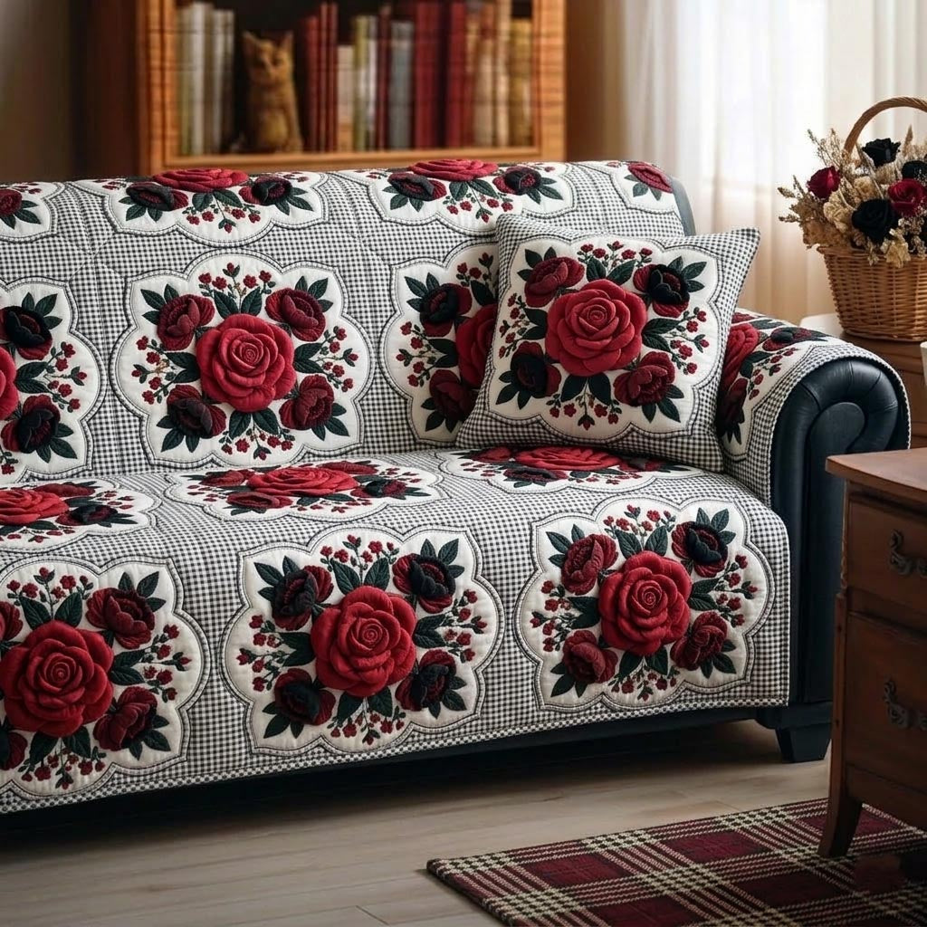 Wildflower Books Quilted Sofa Cover GFTOMA11111